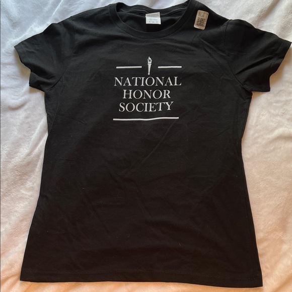 Port and Company Tops - Black National Honor Society T-Shirt (Ladies S)